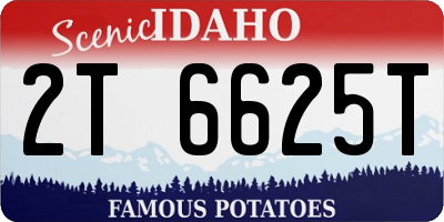 ID license plate 2T6625T