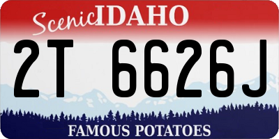 ID license plate 2T6626J