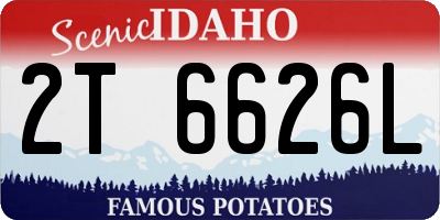ID license plate 2T6626L