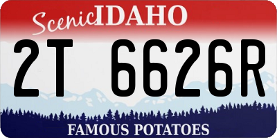 ID license plate 2T6626R