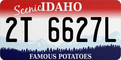 ID license plate 2T6627L