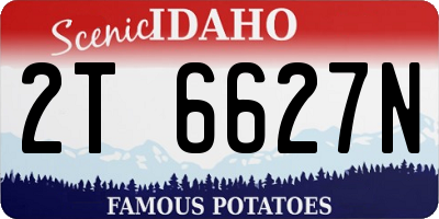 ID license plate 2T6627N