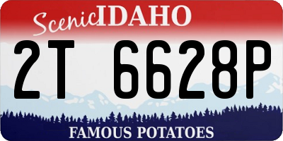 ID license plate 2T6628P