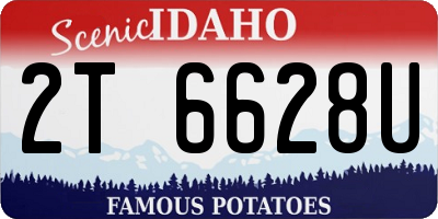 ID license plate 2T6628U