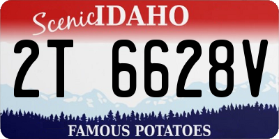 ID license plate 2T6628V