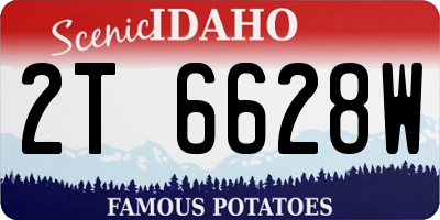 ID license plate 2T6628W