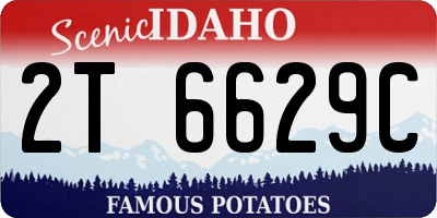 ID license plate 2T6629C