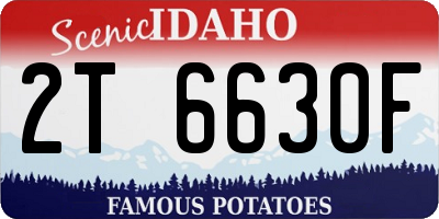 ID license plate 2T6630F
