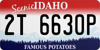 ID license plate 2T6630P