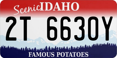 ID license plate 2T6630Y