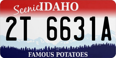ID license plate 2T6631A
