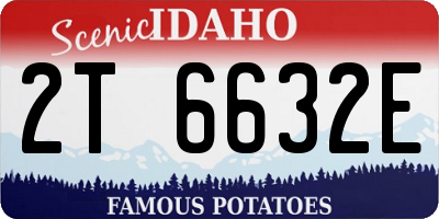 ID license plate 2T6632E