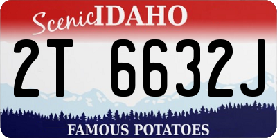 ID license plate 2T6632J