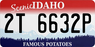 ID license plate 2T6632P
