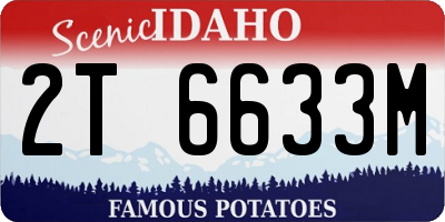 ID license plate 2T6633M