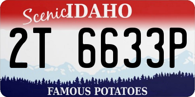 ID license plate 2T6633P