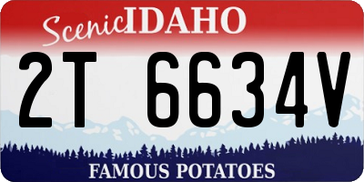 ID license plate 2T6634V