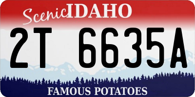 ID license plate 2T6635A