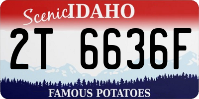 ID license plate 2T6636F