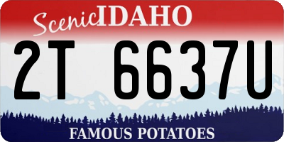 ID license plate 2T6637U