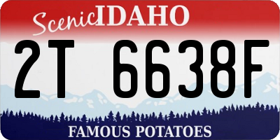 ID license plate 2T6638F