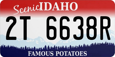ID license plate 2T6638R