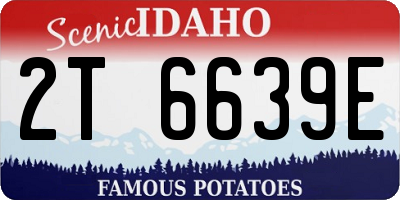 ID license plate 2T6639E