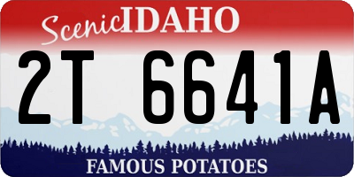 ID license plate 2T6641A