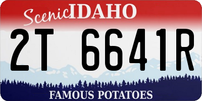 ID license plate 2T6641R