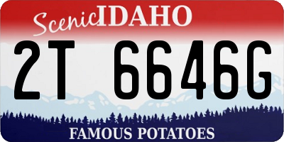 ID license plate 2T6646G