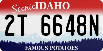 ID license plate 2T6648N
