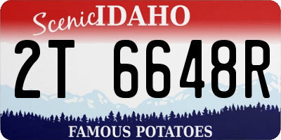 ID license plate 2T6648R