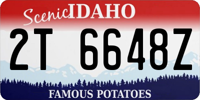 ID license plate 2T6648Z