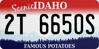ID license plate 2T6650S