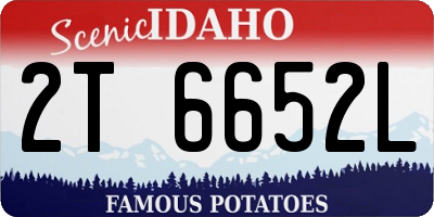 ID license plate 2T6652L
