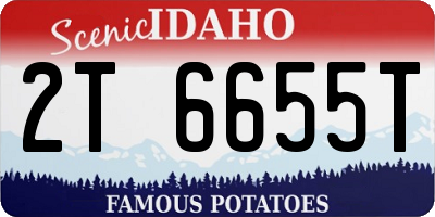 ID license plate 2T6655T