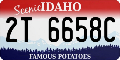 ID license plate 2T6658C