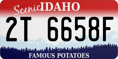 ID license plate 2T6658F