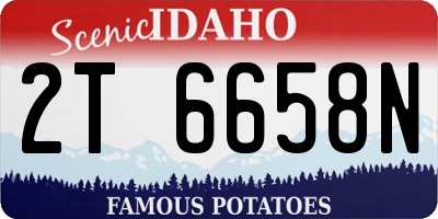 ID license plate 2T6658N