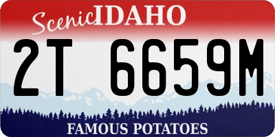 ID license plate 2T6659M