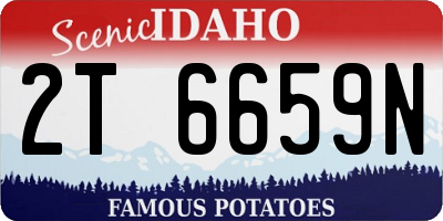 ID license plate 2T6659N
