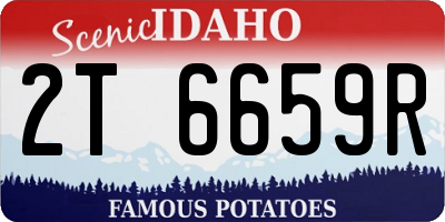ID license plate 2T6659R