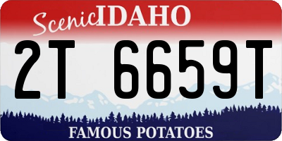ID license plate 2T6659T
