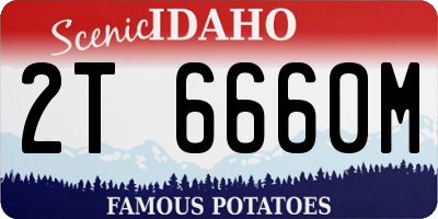 ID license plate 2T6660M
