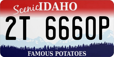 ID license plate 2T6660P