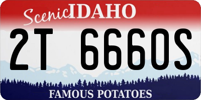 ID license plate 2T6660S