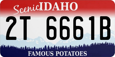 ID license plate 2T6661B