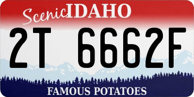 ID license plate 2T6662F