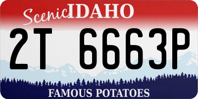 ID license plate 2T6663P