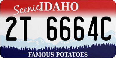 ID license plate 2T6664C